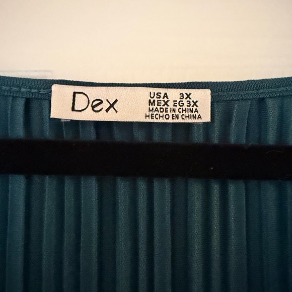 Dex Teal Long Sleeve Dress - Picture 3 of 3